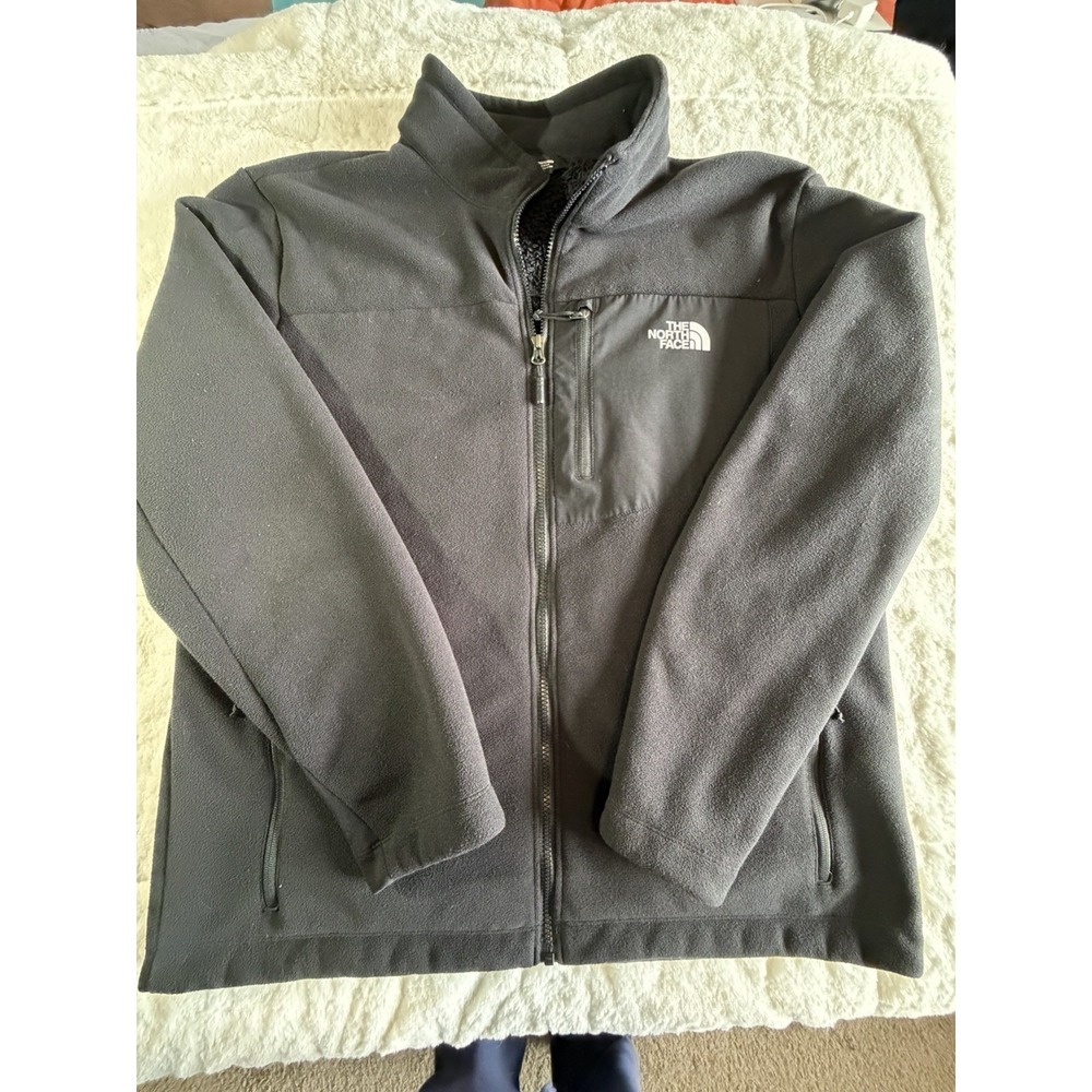The‎ North Face Full-Zip Lightweight Fleece Jacket Black Men's Size XLarge